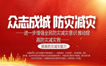 防灾减灾主题活动总结8篇
