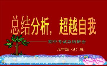 期中考个人总结8篇