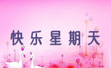 快乐星期天作文参考6篇