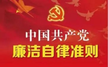 廉洁纪律准则心得体会6篇